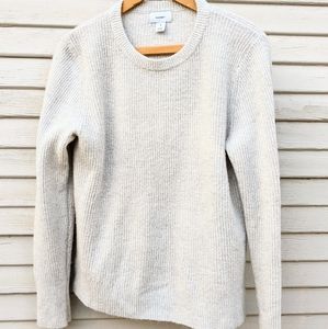 Light gray heather cozy sweater